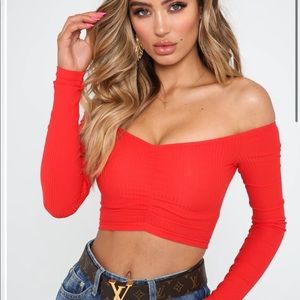 Tiger Mist sweetheart crop top